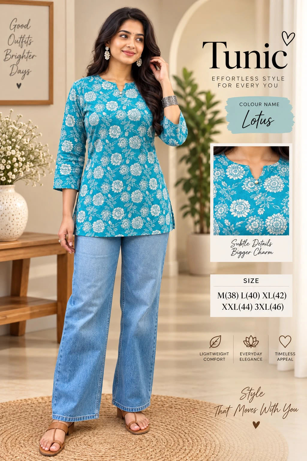 Cotton Printed Kurti