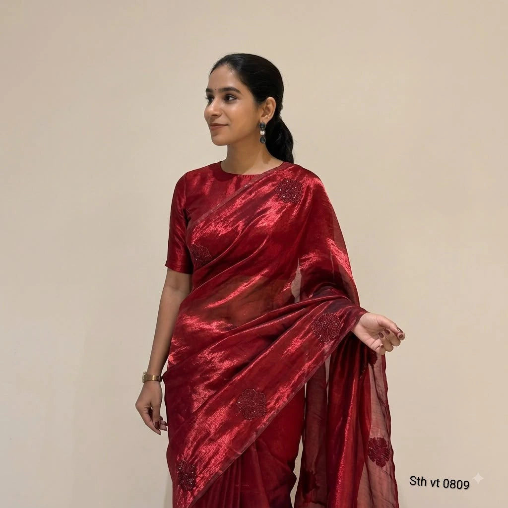 DHURVA SAREES WITH BLOUSE