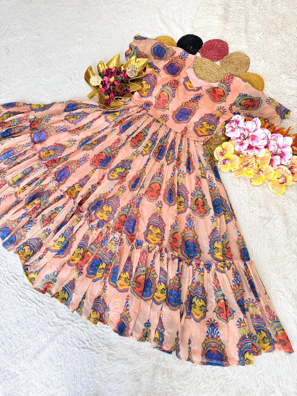 Summer Special Full Stitched Kalamkari Maxi Gown