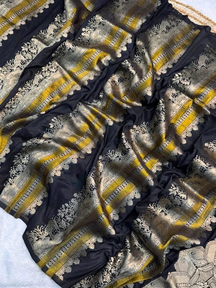 Zari Woven Saree with Blouse