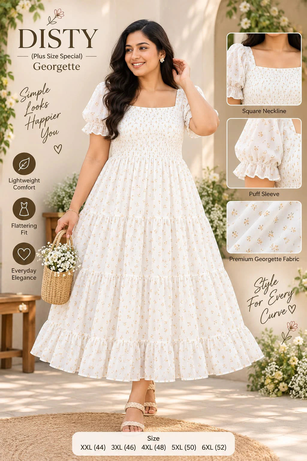 Fox Georgette Floral Dress