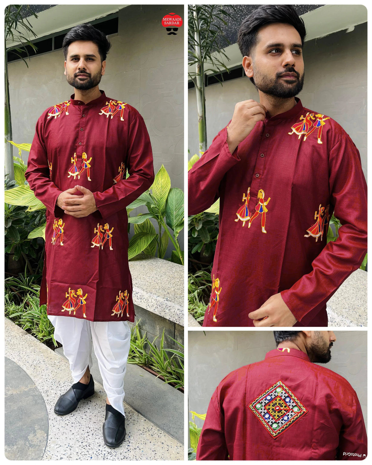 Flex Cotton Embroidered Kurta Set