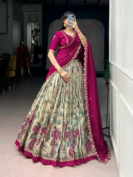 Vichitra Silk Lehenga