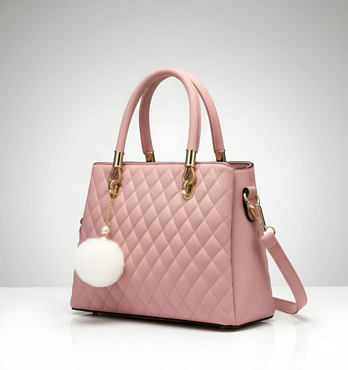 Stylish Ladies PU Leather Shoulder Handbag Premium Fashion Tote Bag with Spacious Multi-Compartment