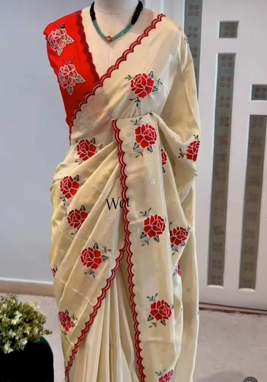 Rangoli Silk Embroidered Saree