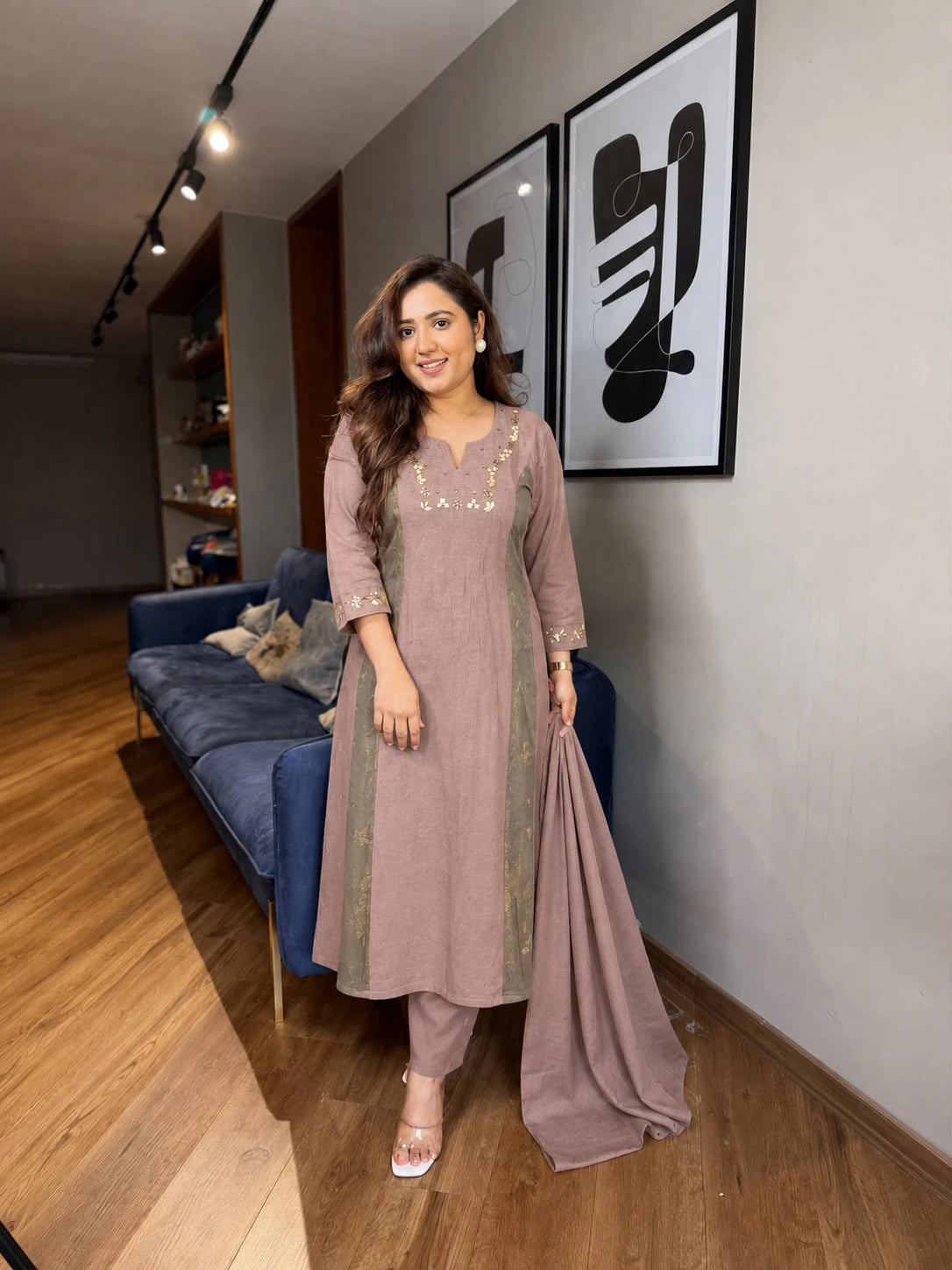 Roman Silk Kurta Set
