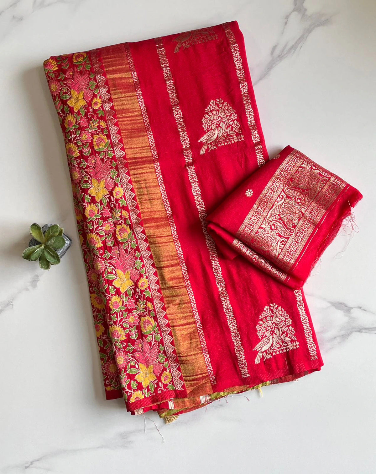 Khadi Crepe Silk Saree