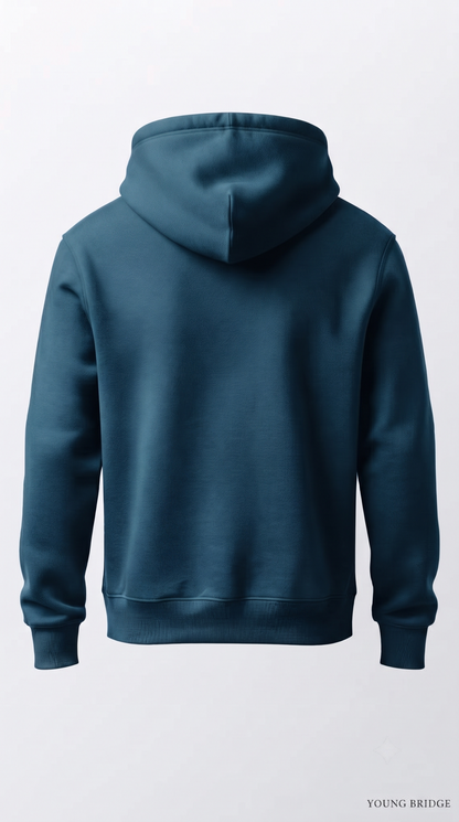Essential Fleece Pullover Hoodie - Petrol Blue