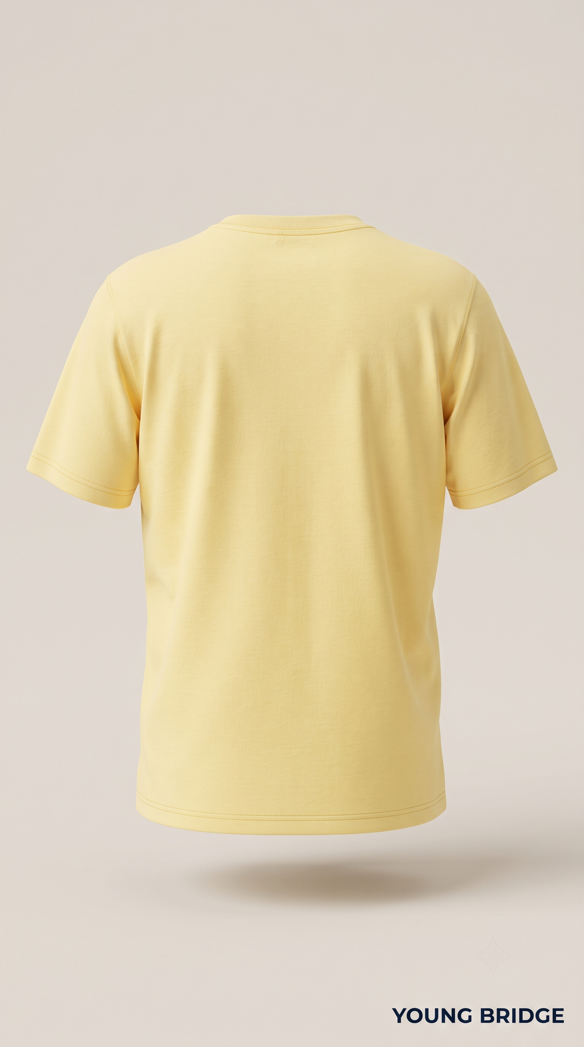 Men's Classic Crewneck Tee Light Yellow