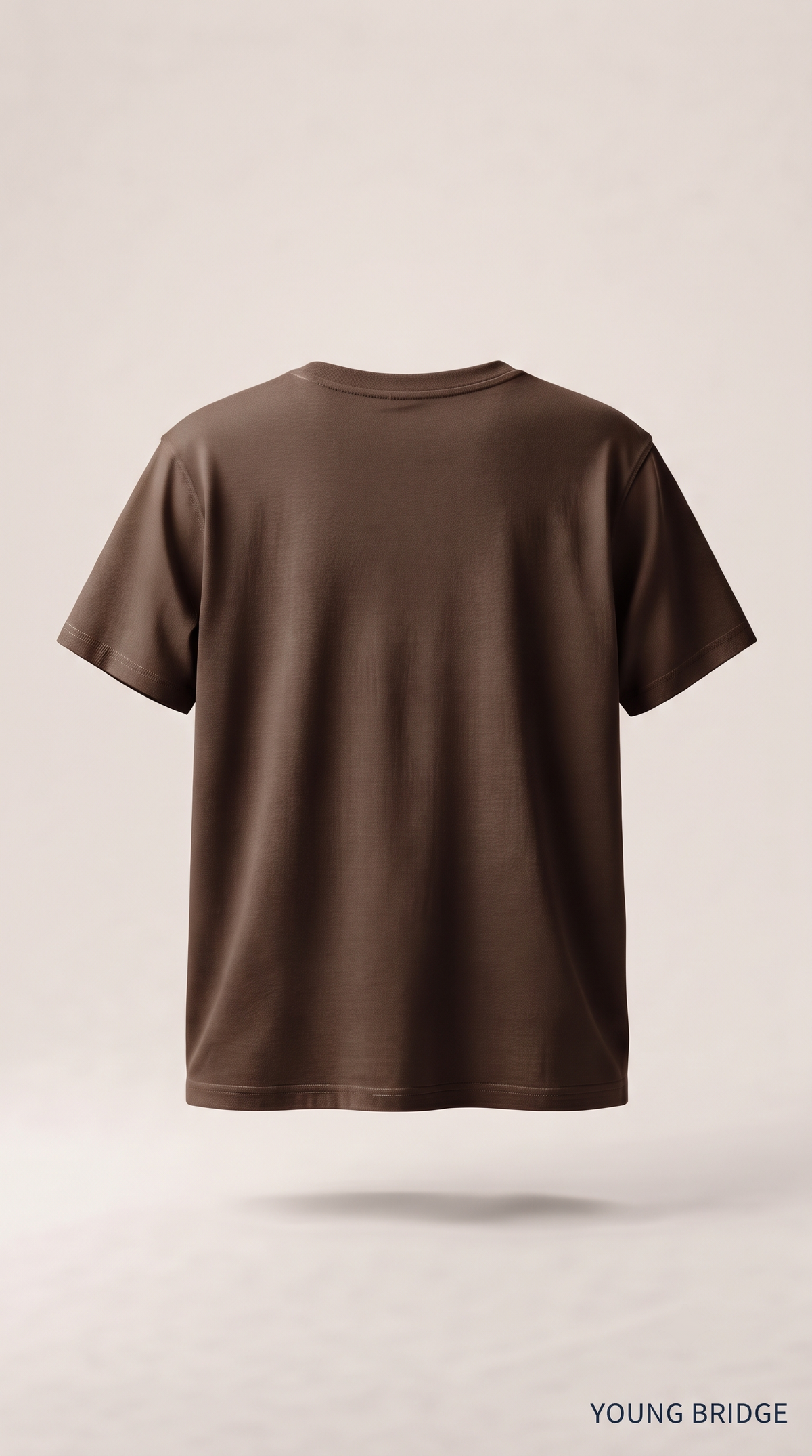 Men's Classic Crewneck Tee Coffee Brown