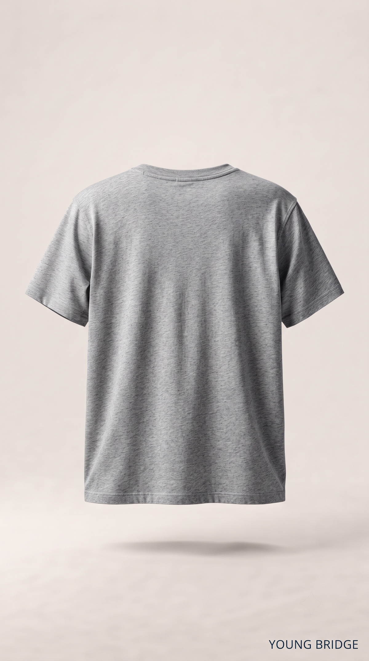 Men's Classic Crewneck Tee Grey Melange
