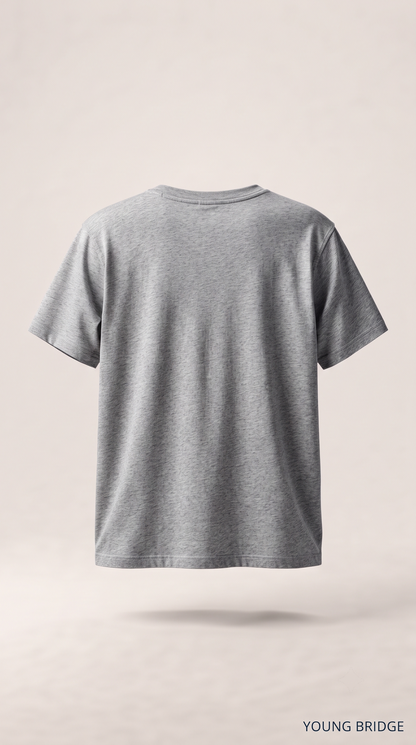 Men's Classic Crewneck Tee Grey Melange
