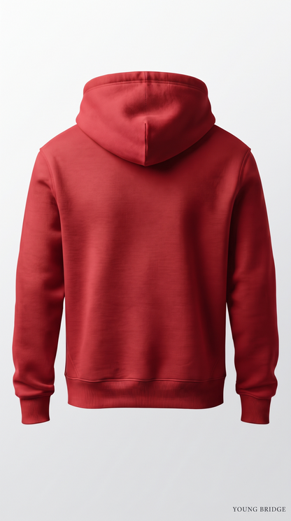 Essential Fleece Pullover Hoodie - Red