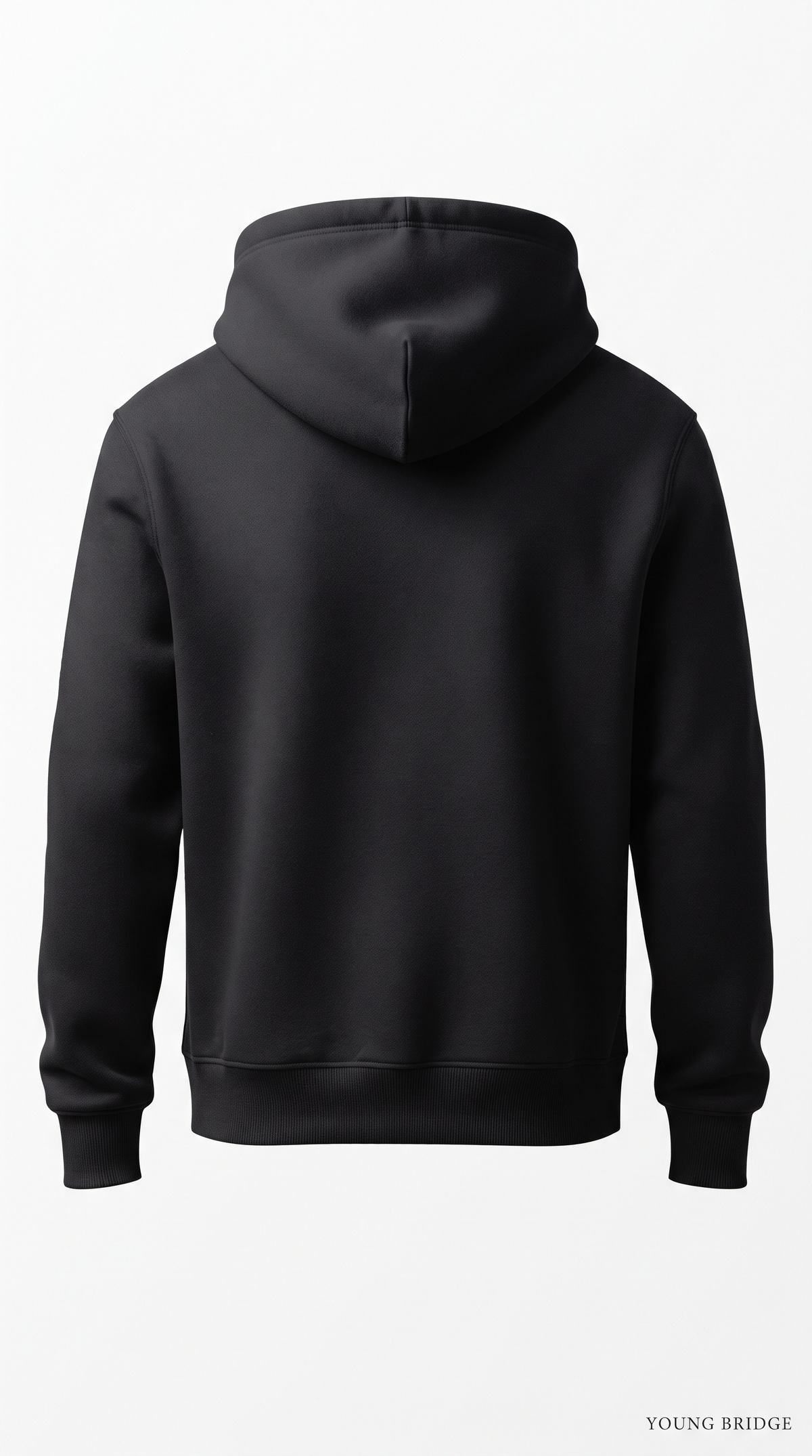 Essential Fleece Pullover Hoodie - Black