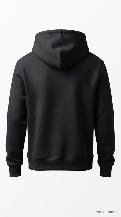 Essential Fleece Pullover Hoodie - Black