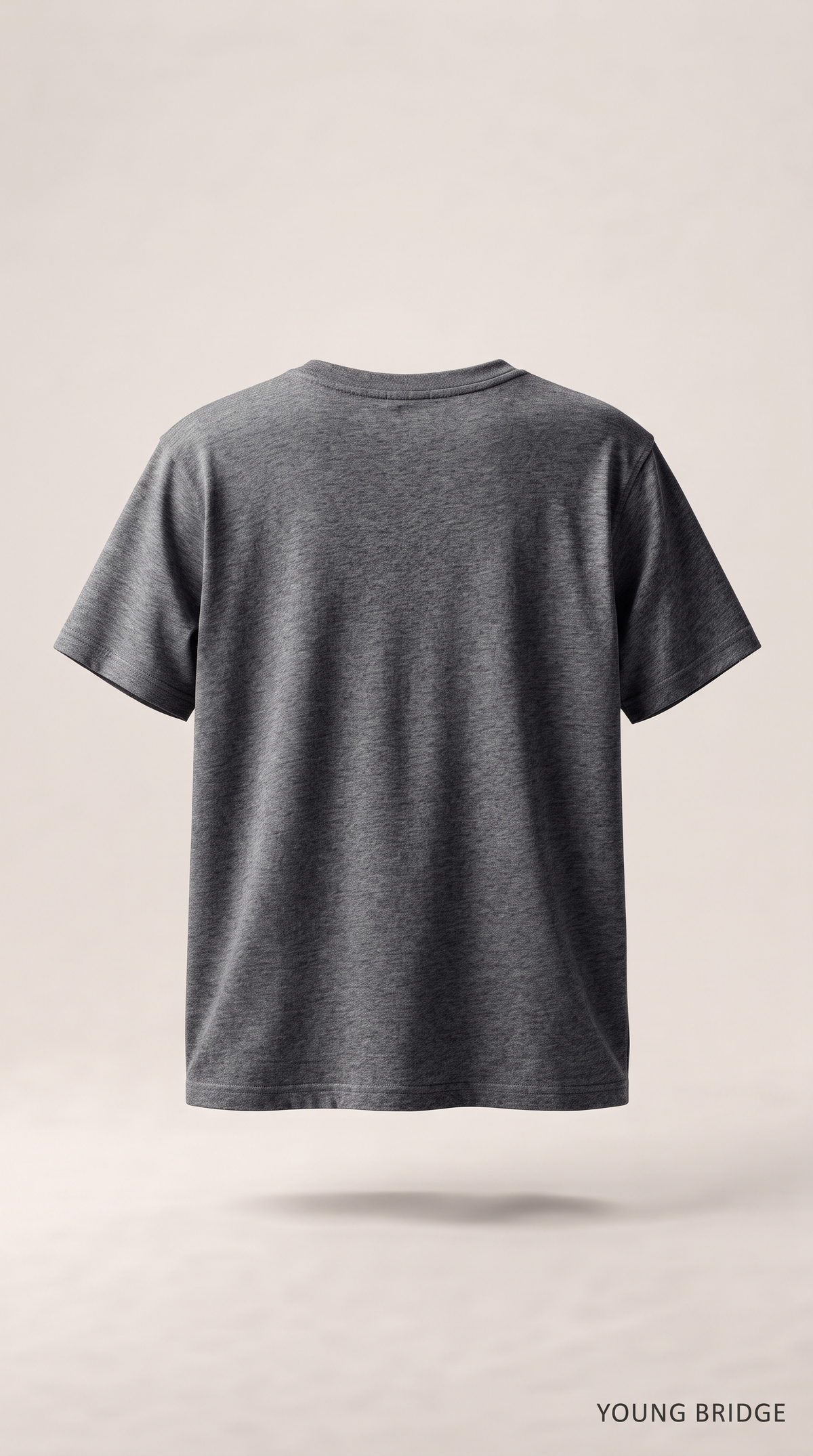Men's Classic Crewneck Tee Charcoal Melange