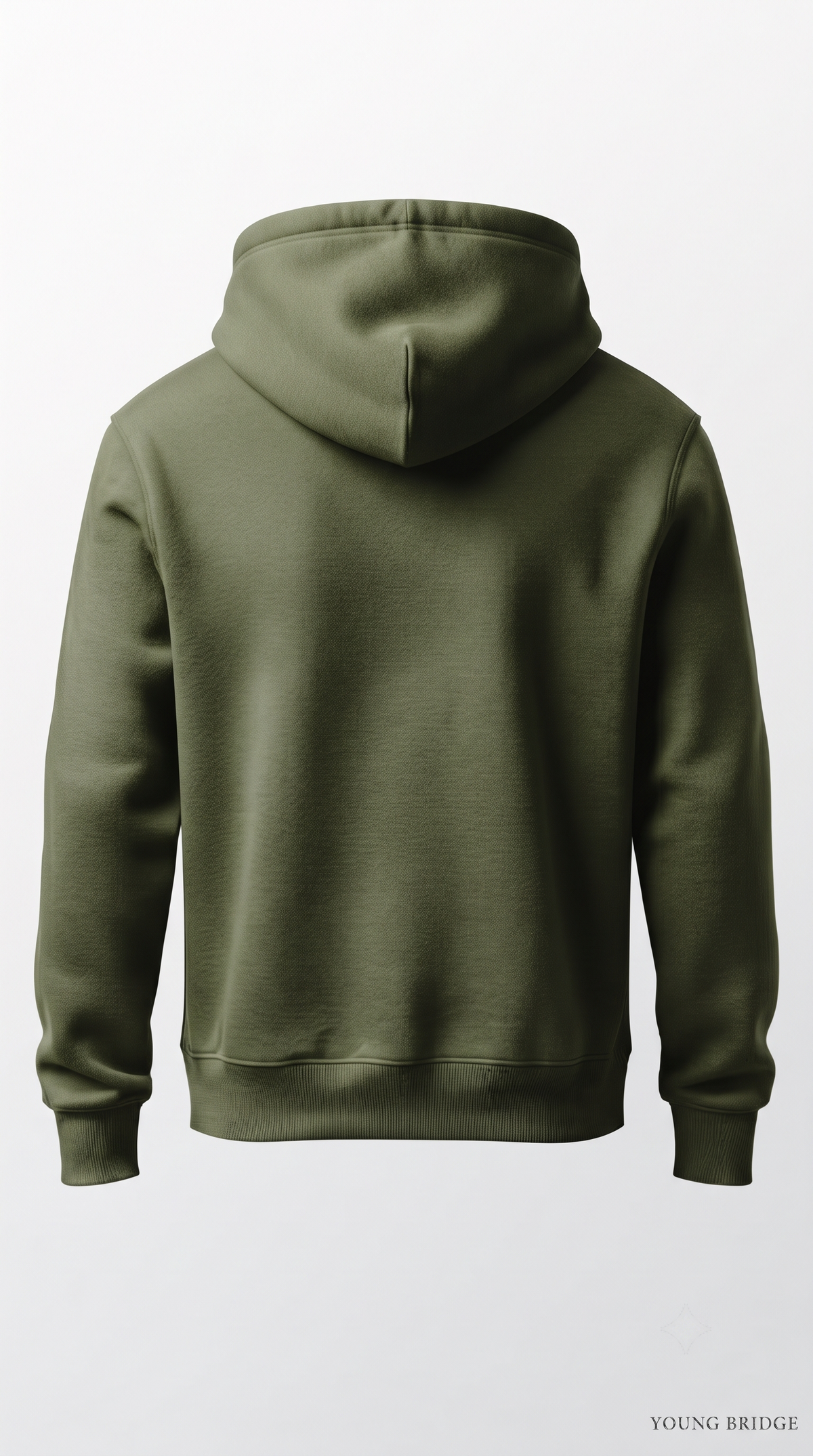 Essential Fleece Pullover Hoodie - Olive Green