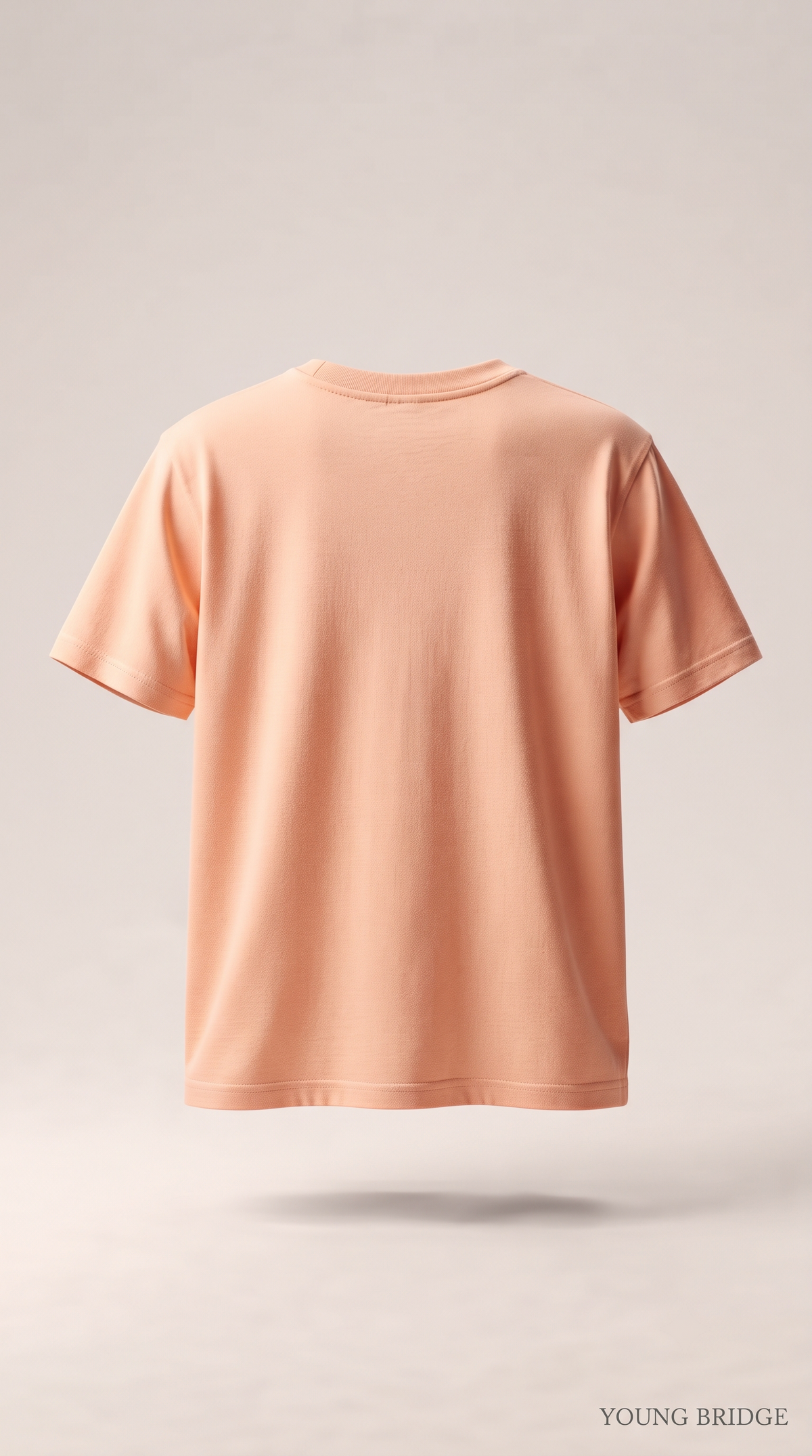Classic Crew Neck T-Shirt – Peach