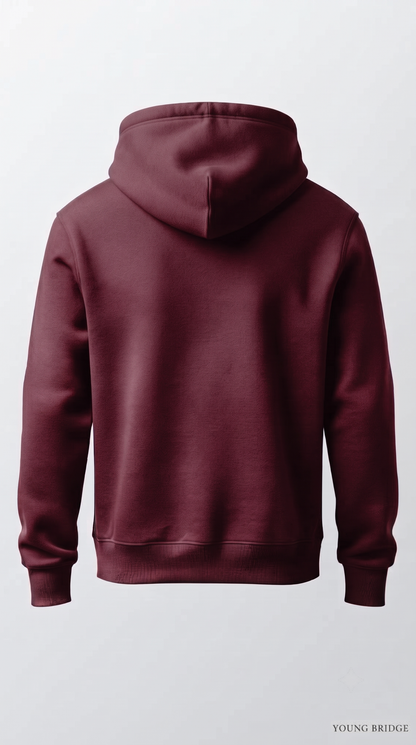 Essential Fleece Pullover Hoodie - Maroon