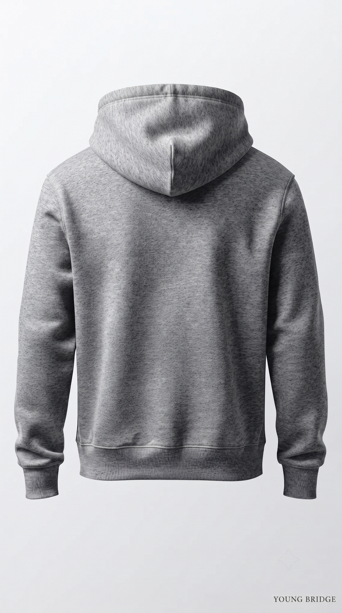 Essential Fleece Pullover Hoodie - Grey Melange