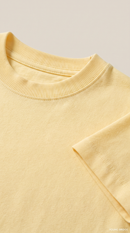 Men's Classic Crewneck Tee Light Yellow