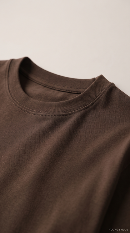Men's Classic Crewneck Tee Coffee Brown