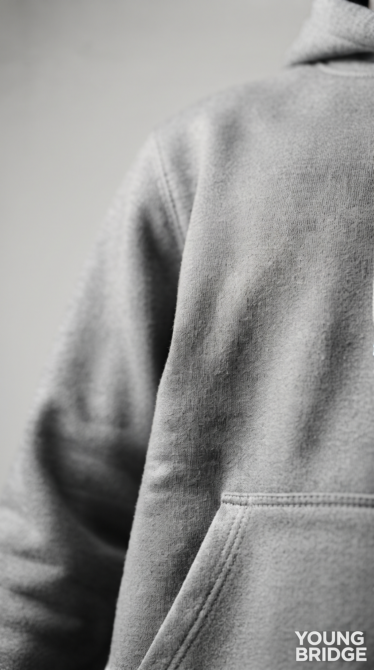 Essential Fleece Pullover Hoodie - Grey Melange