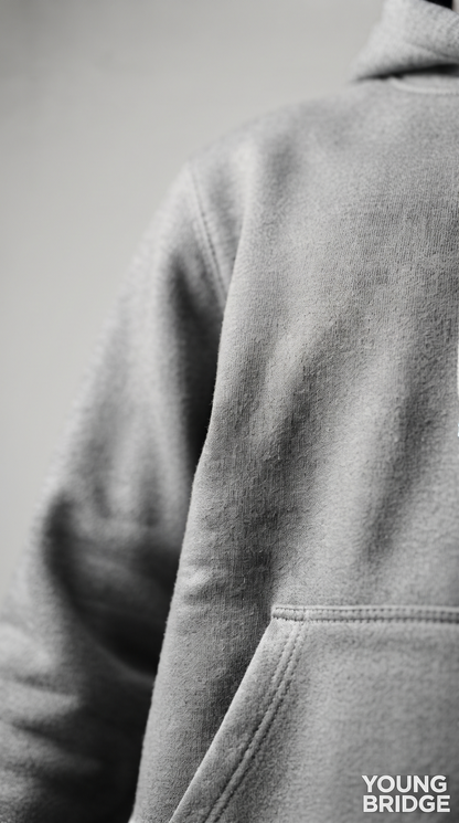 Essential Fleece Pullover Hoodie - Grey Melange