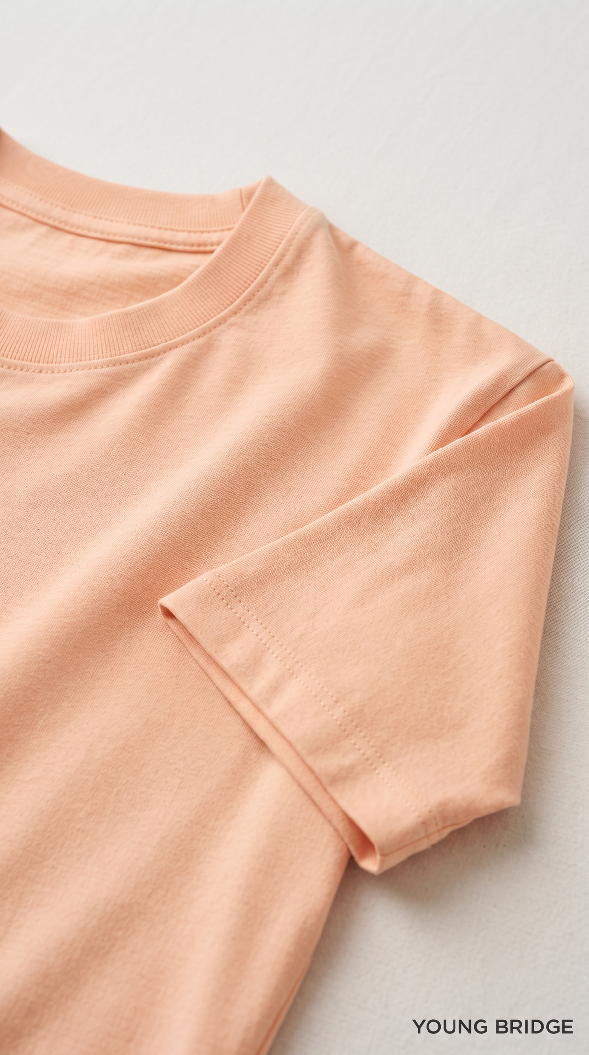 Classic Crew Neck T-Shirt – Peach