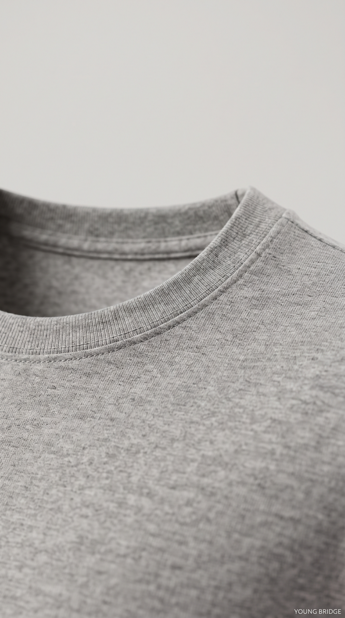 Men's Classic Crewneck Tee Grey Melange