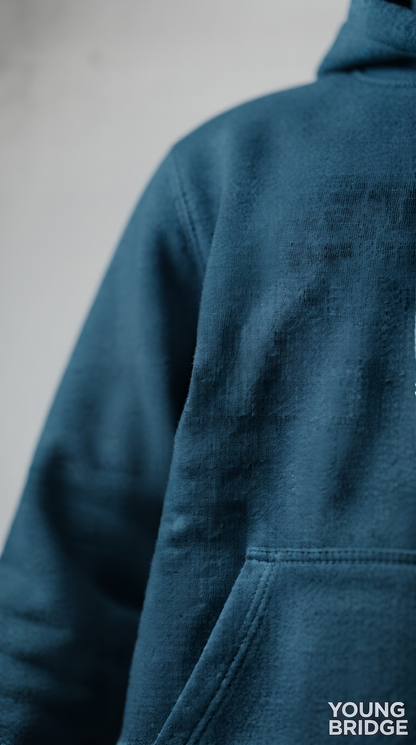Essential Fleece Pullover Hoodie - Petrol Blue