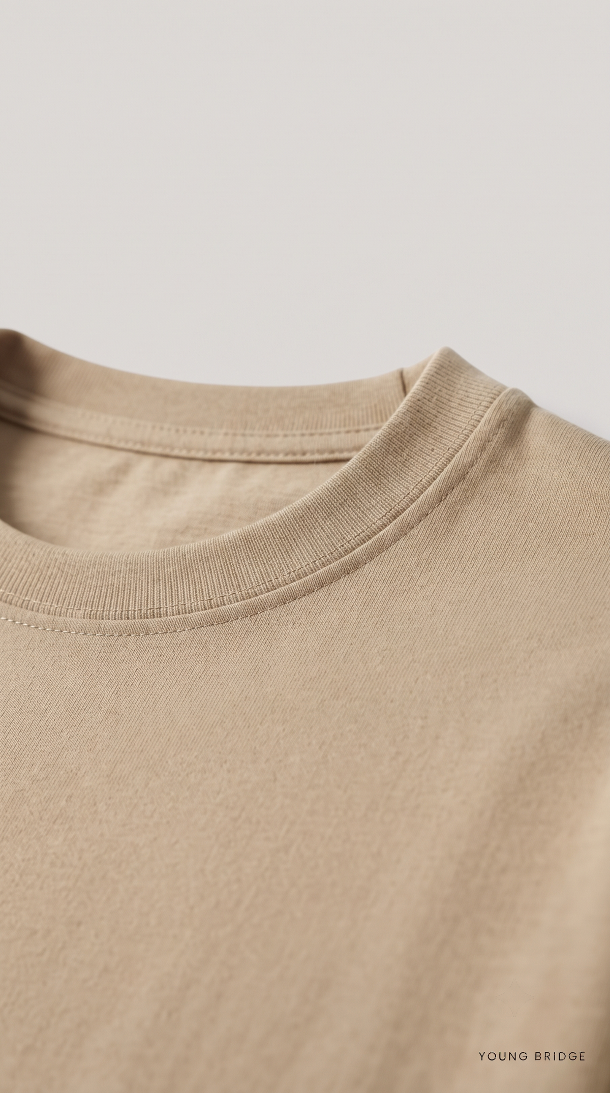 Men's Classic Crewneck Tee Beige