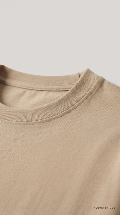 Men's Classic Crewneck Tee Beige