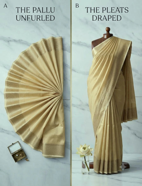 Tissue Saree with Blouse