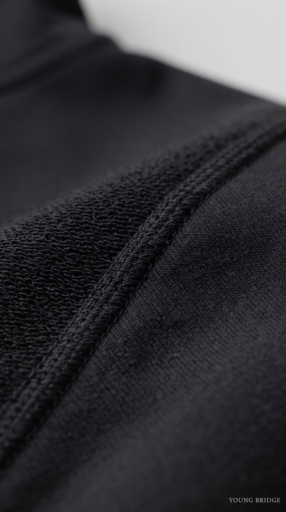 Essential Fleece Pullover Hoodie - Black