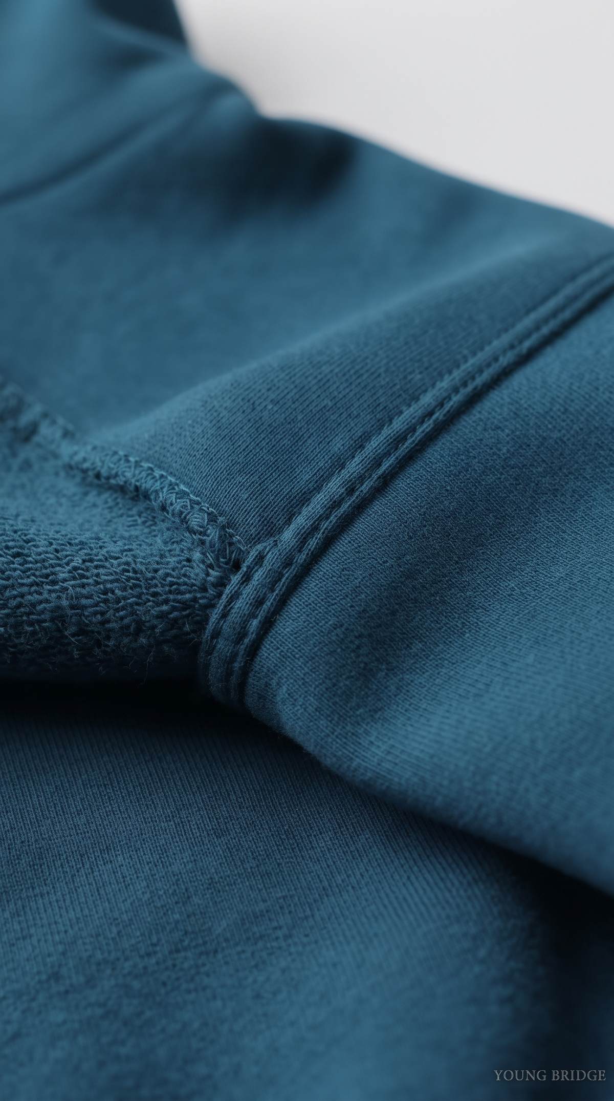 Essential Fleece Pullover Hoodie - Petrol Blue