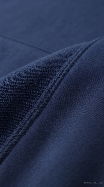 Essential Fleece Pullover Hoodie - Navy Blue