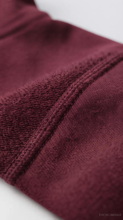 Essential Fleece Pullover Hoodie - Maroon