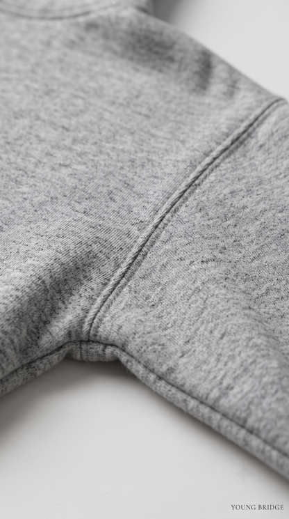 Essential Fleece Pullover Hoodie - Grey Melange