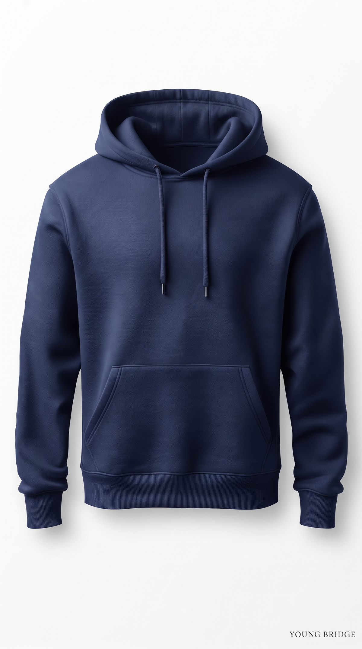 Essential Fleece Pullover Hoodie - Navy Blue