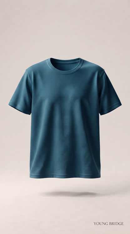 Men's Classic Crewneck Tee Petrol Blue