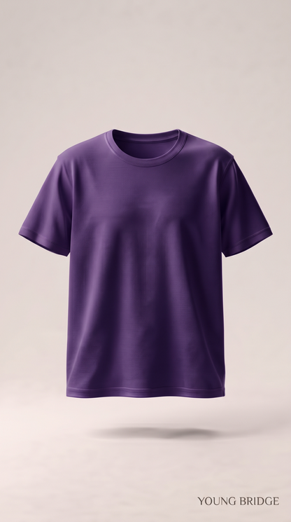 Men's Classic Crewneck Tee Purple