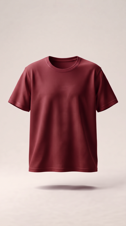 Men's Classic Crewneck Tee Maroon