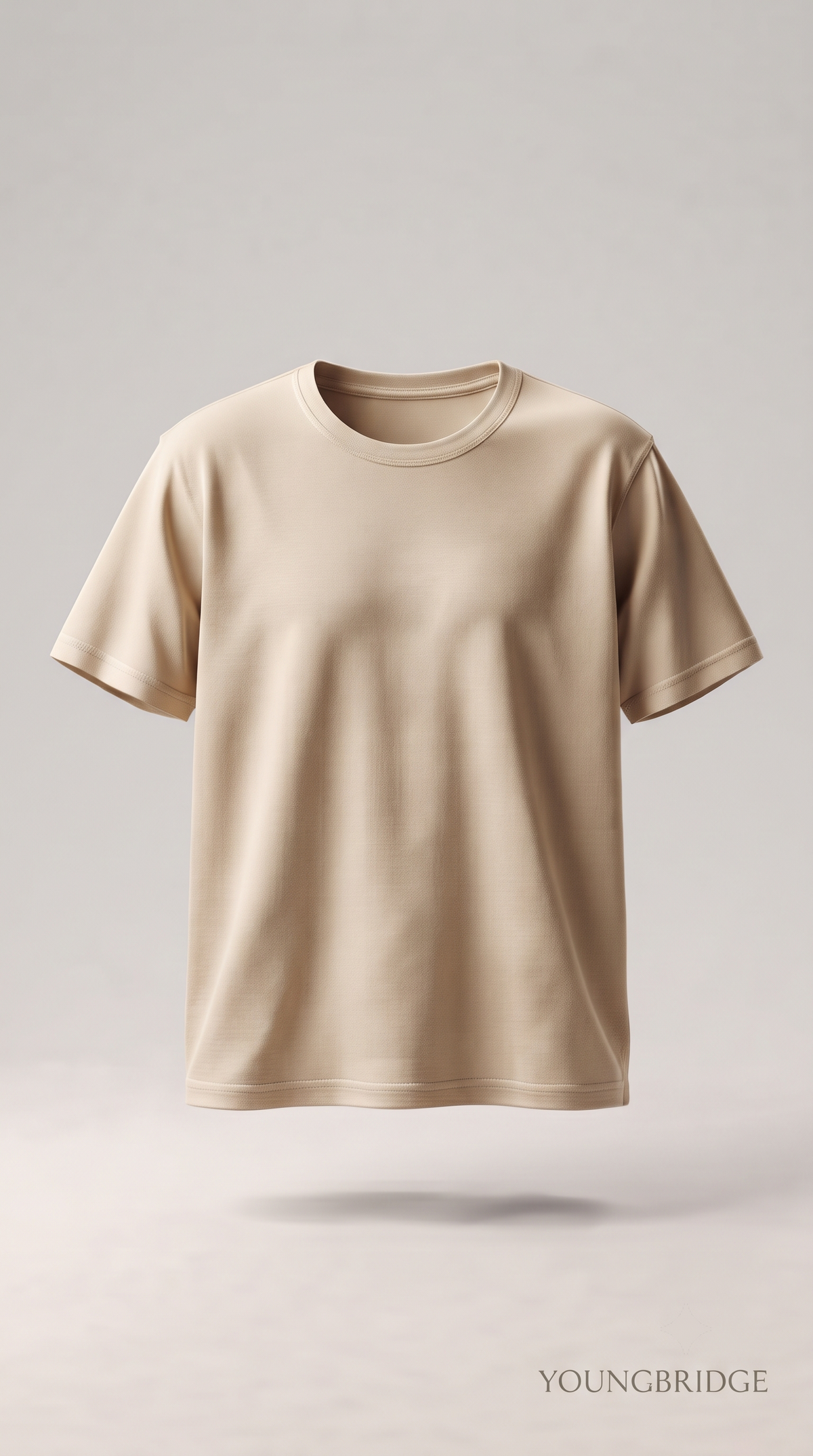 Men's Classic Crewneck Tee Beige