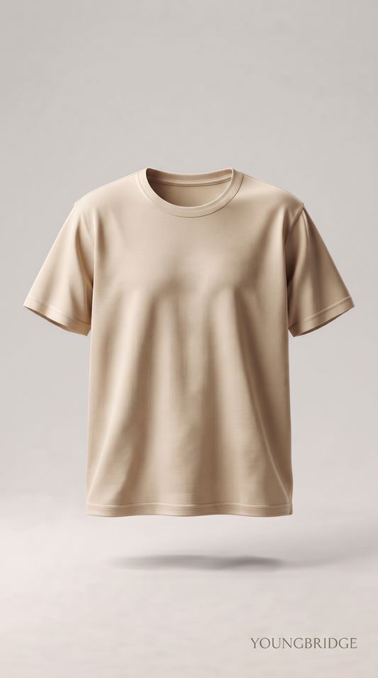 Men's Classic Crewneck Tee Beige