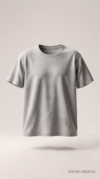 Men's Classic Crewneck Tee Grey Melange