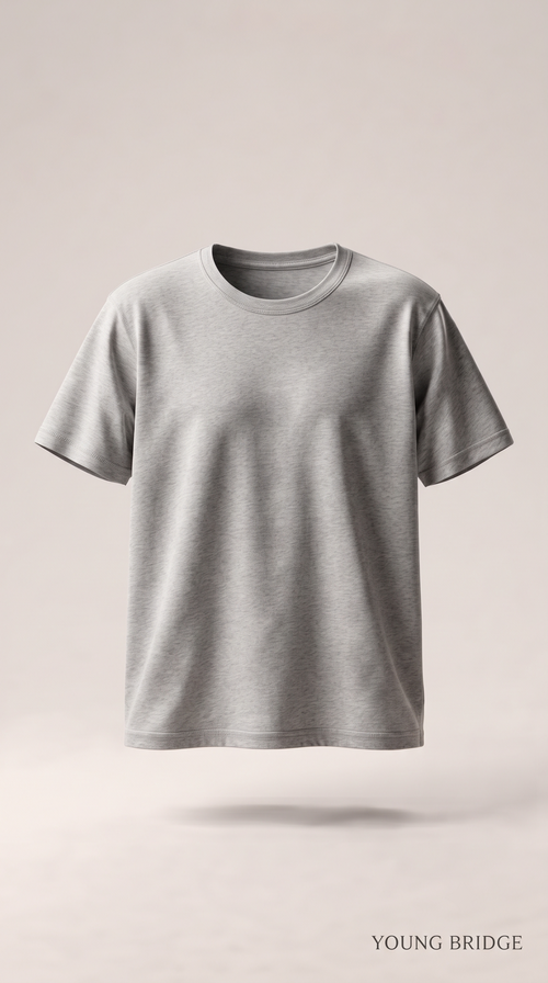 Men's Classic Crewneck Tee Grey Melange