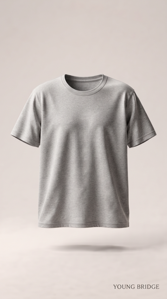Men's Classic Crewneck Tee Grey Melange
