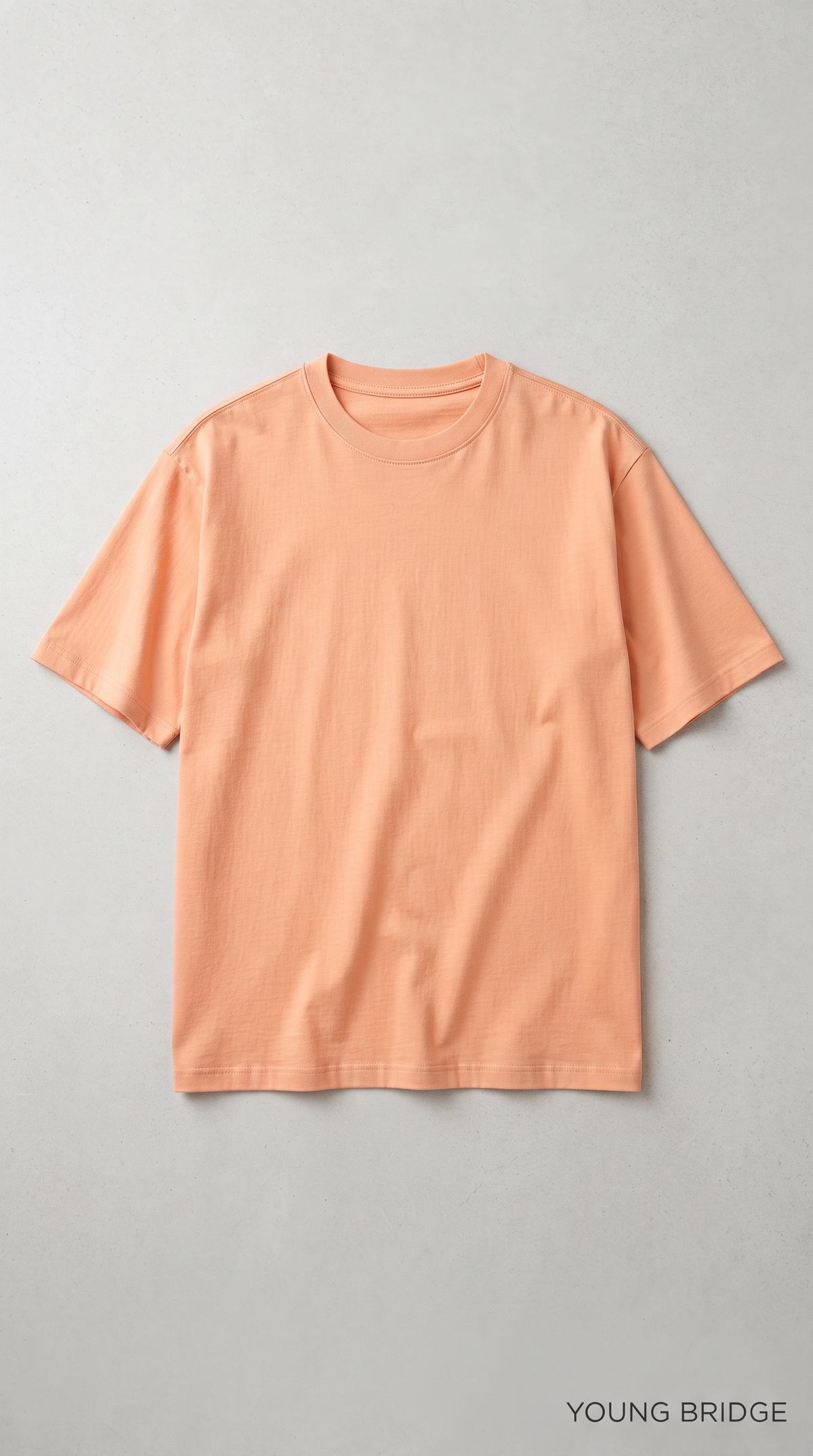 Classic Crew Neck T-Shirt – Peach