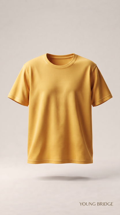Men's Classic Crewneck Tee Golden Yellow